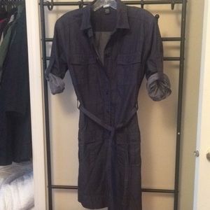 J crew factory denim shirtdresss